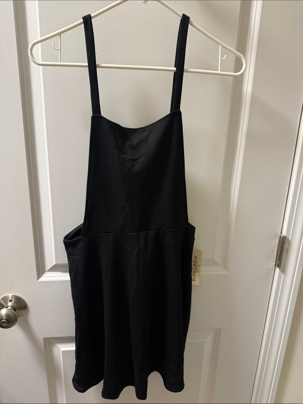 Rewind Black Strappy Tunic Dress